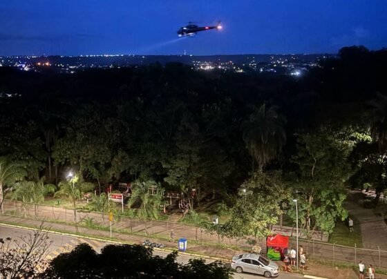 Helicóptero faz varredura em parque atrás de foragido - Metrópoles