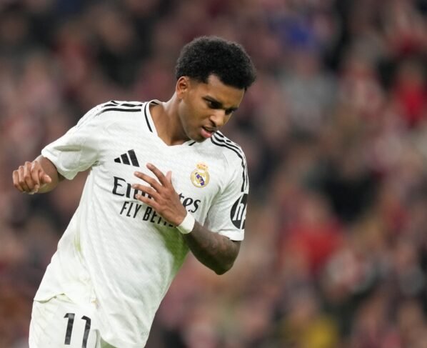 Foto colorida de Rodrygo, jogador do Real Madrid - Metrópoles