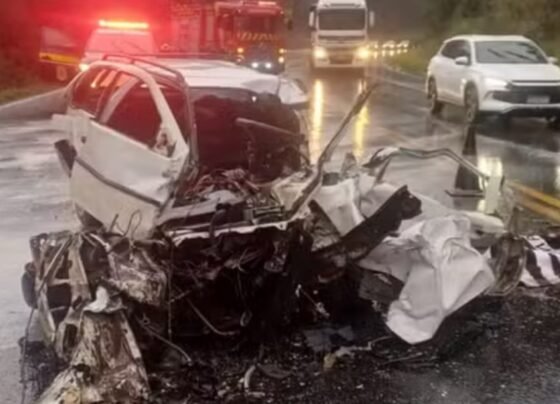 Carro acidentado