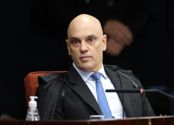 Alexandre de Moraes durante sessão no Supremo Tribunal Federal (STF)