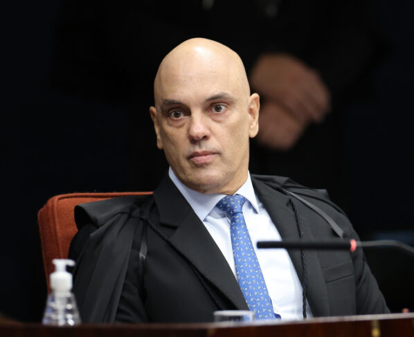 Alexandre de Moraes durante sessão no Supremo Tribunal Federal (STF)