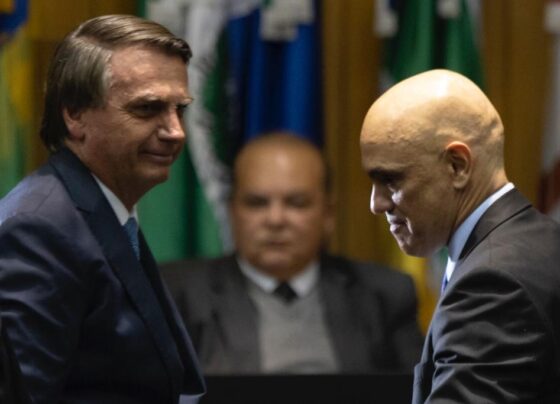 Bolsonaro e Alexandre de Moraes