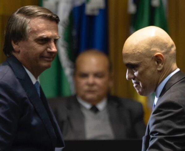 Bolsonaro e Alexandre de Moraes