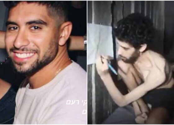 Imagem colorida de Evyatar David, refém do Hamas - Metrópoles