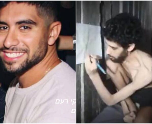 Imagem colorida de Evyatar David, refém do Hamas - Metrópoles