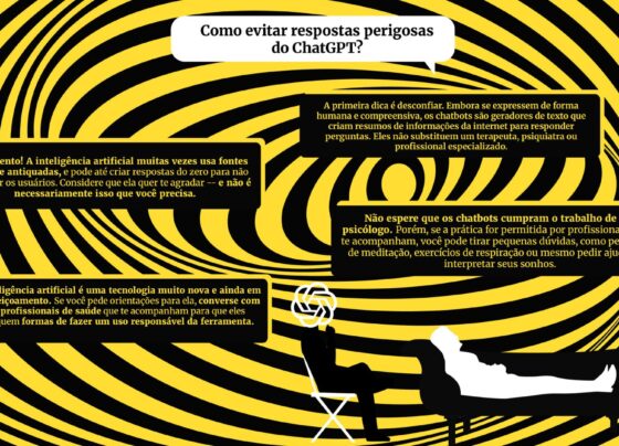 Ilustração com explicação de como evitar respostas perigosas no ChatGPT - Metrópoles