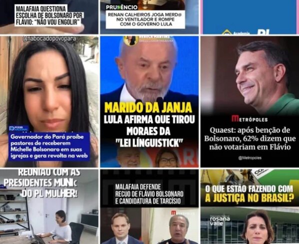 Assessor de Michelle reposta críticas a Flávio e irrita aliados do PL - destaque galeria