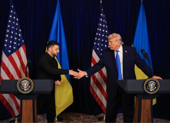 Com Zelensky, Trump adota tom otimista, mas vê entraves na negociação - destaque galeria