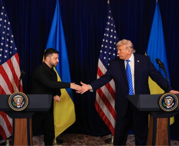 Com Zelensky, Trump adota tom otimista, mas vê entraves na negociação - destaque galeria