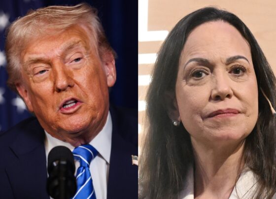 Donald Trump e María Corina Machado