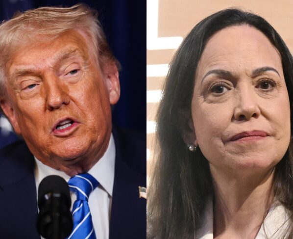 Donald Trump e María Corina Machado