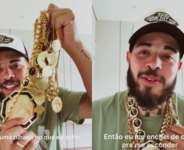 Montagem de imagens de Jottapê em vídeo refletindo sobre a ostentação que fazia - Metrópoles