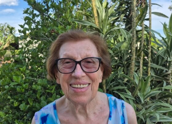 Foto mostra mulher que foi vítima do Câncer de pele Maria Helene tratamento radioterapia e cirurgia (2)