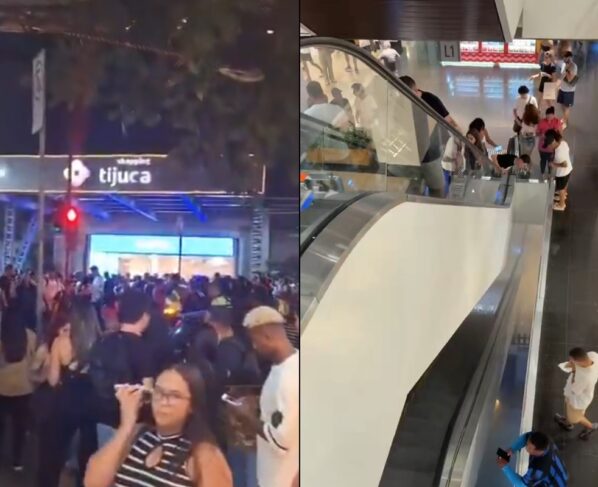 Incêndio atinge o Shopping Tijuca, no Rio de Janeiro