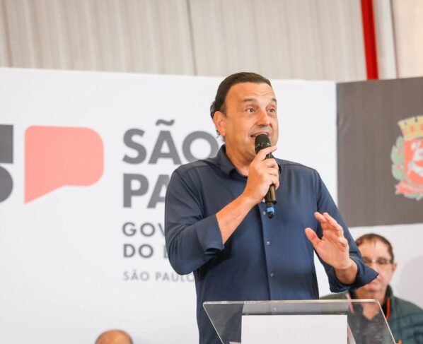 O governador em exercício de SP, Felício Ramuth (PSD)