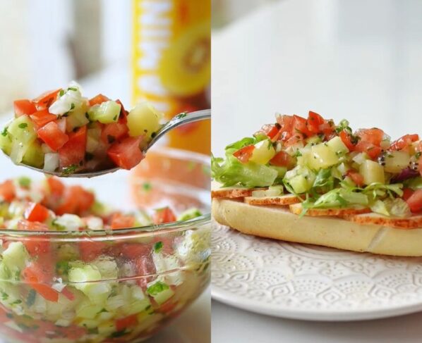 foto colorida receita vinagrete de kiwi