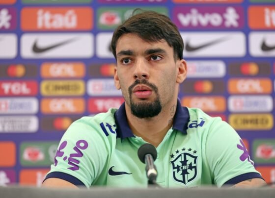 Lucas Paquetá em coletiva de imprensa - Metrópoles