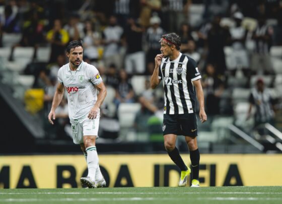 Imagem colorida da partida entre Atlético-MG x América-MG