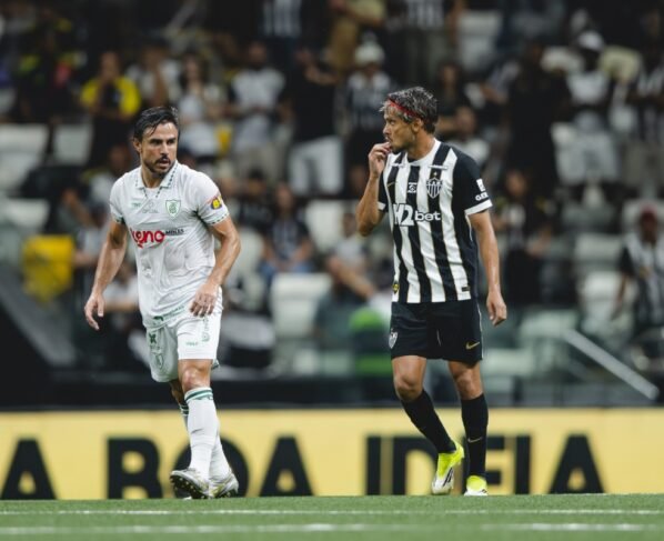 Imagem colorida da partida entre Atlético-MG x América-MG