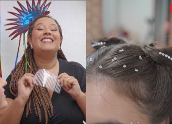 Penteado para o Carnaval