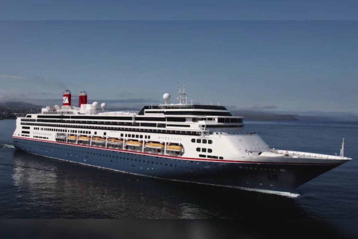 Imagem do navio Balmoral da Fred Olsen Cruise Lines, com capacidade para até 1.350 passageiros. Metrópoles