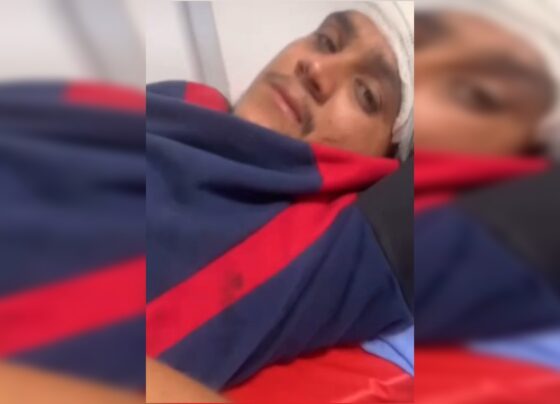 Mulher mostra motorista de van de acidente com 5 mortos no hospital