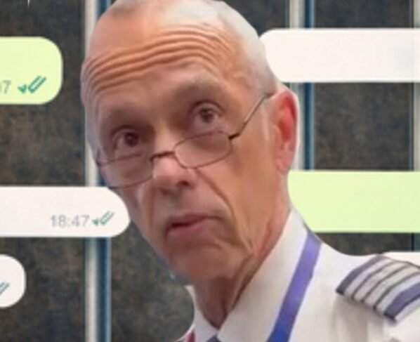 Homem branco, sem barba, de cabelos curtos e brancos, com camisa de piloto de avião - Metrópoles