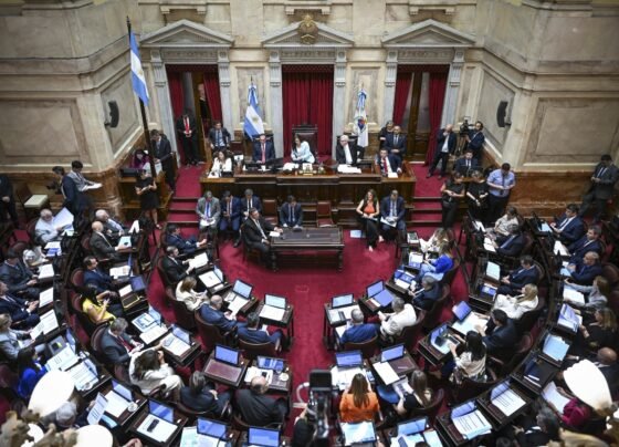 Foto do interior do Senado da Argentina