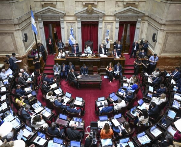 Foto do interior do Senado da Argentina