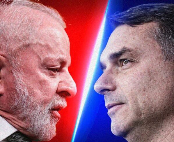 Imagem colorida arte Lula e Flavio