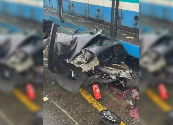acidente entre trem e carro no Rio de Janeiro - Metrópoles