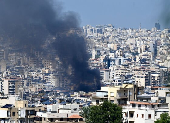 Ataque do exército israelense ao bairro de Dahiye em Beirute, sul do Líbano Metropoles