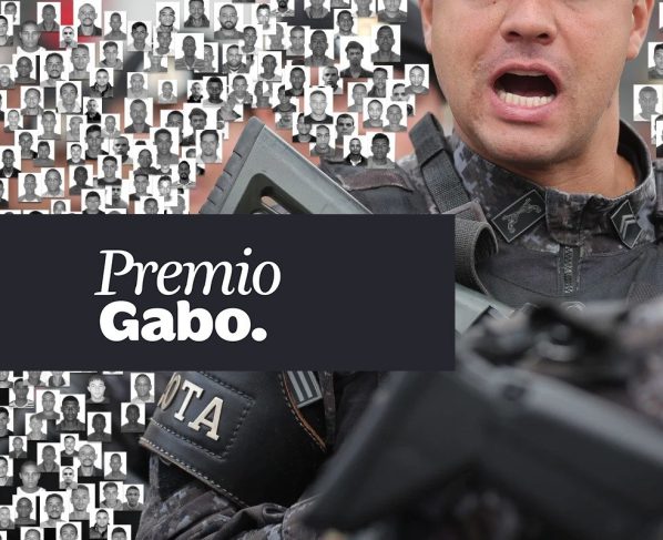 Imagem usada como capa na matéria Política da Bala com aplicação da logomarca do Prêmio Gabo