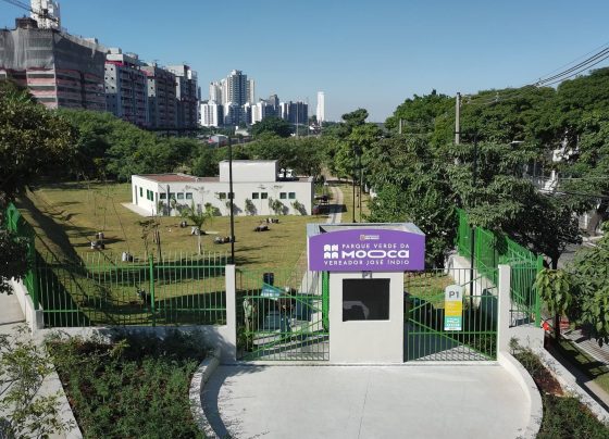 Fotografia colorida mostrando o Parque da Mooca Vereador José Índio-Metrópoles